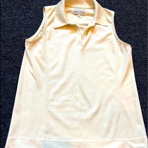 Sport Haley Women’s Sz S Yellow Sleeveless V Neck Golf Shirt/Top